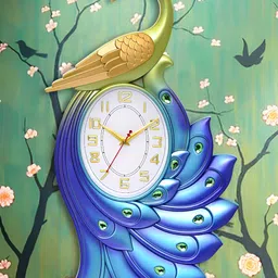 Attractionz Blue Contemporary Round Shaped Wall Clock-image-82