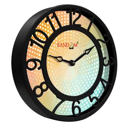 RANDOM Multi Color Printed Round Contemporary Wall or Table Clock 20 cm image 3