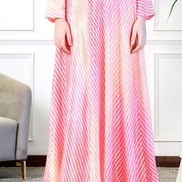 NEUDIS Leheriya Printed Maxi Flared Lehenga Skirt-picture-42