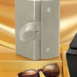 Aura Cream Water Resistant Sunglass Orgnaiser with 4 Pockets-37