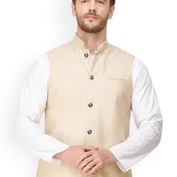 Exotic India Woven Nehru Jacket-25