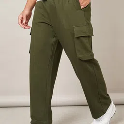Styli Men Oversized Straight Leg Joggers with Cargo Pockets-image-20