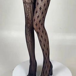 Krelin Self Design Sheer Stockings-16
