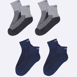 AIR GARB Pack Of 4 Patterned Ankle-Length Socks-15