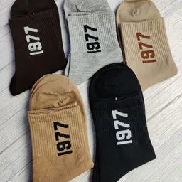 EL REGALO Unisex Pack Of 5 Patterned Ankle-Length Socks-7