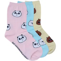 Cartoon Network x We Bare Bears Women Pack Of 3 Patterned Above Ankle-Length Socks-23