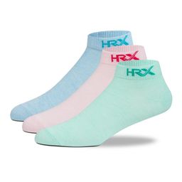 HRX by Hrithik Roshan Women Pack of 3 Blue And Pink Ankle Length Sports Socks-42