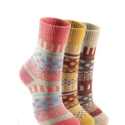 Alexvyan Pack Of 3 Patterned Stretchy Calf-Length Socks image 1