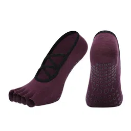 BAESD Women Non-Slip Grips Anti Slip Shoe Liners Yoga Socks-image-74