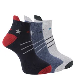 Dollar Socks Men Pack of 3 Assorted Ankle Length Cotton Socks-28