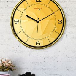 RANDOM Unisex Yellow Clocks-15