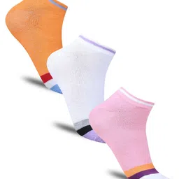 Dollar Socks Pack Of 3 Cotton Patterned Ankle Length Socks-image-29