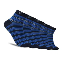 Dollar Socks Pack Of 5 Cotton Patterned Ankle Length Socks-image-63