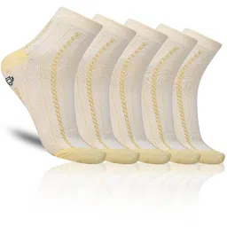 Dollar Socks Pack Of 5 Cotton Patterned Ankle Length Socks-image-69