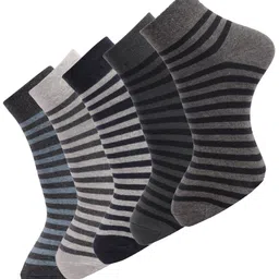 Dollar Socks Men Pack of 5 Assorted Cotton Ankle-Length Socks-21