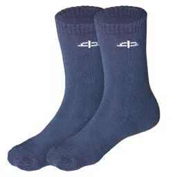 Heelium Kids Pack of 2 Grey Solid Bamboo Calf Length Socks-50