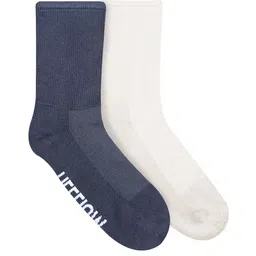 Heelium Pack of 2 Solid Bamboo Calf Length Socks-22