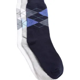 Texlon Men Pack of 3 Assorted Calf Length Socks-57