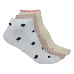 VIMAL JONNEY Pack of 3 Ankle Length Cotton Socks-52