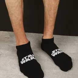 Balenzia Men Pack Of 3 Assorted Star Wars Ankle Length Cotton Socks-21