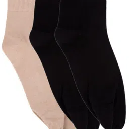 N2S NEXT2SKIN Women Pack Of 3 Solid Ankle-Length Cotton Thumb Socks-35