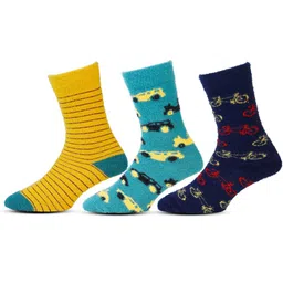 RC. ROYAL CLASS Kids Pack Of 3 Patterned Calf-Length Socks image 3