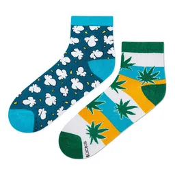 Dynamocks Unisex Pack Of 2 Patterned Ankle-Length Socks image 2