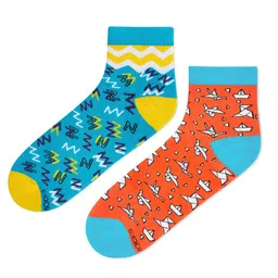 Dynamocks Unisex Pack Of 2 Printed Ankle length Socks image 2