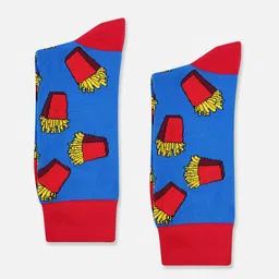 TOFFCRAFT Men Patterned Cotton Above Ankle-Length Socks image 2