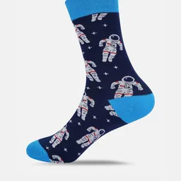 TOFFCRAFT Men Pack Of 2 Patterned Calf Length Socks image 2