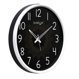 RANDOM Black & White Printed Dual Frame Quartz Movement 30CM Wall Clock image 3