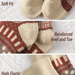 Alexvyan Pack Of 3 Patterned Stretchy Calf-Length Socks image 4