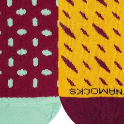 Dynamocks Unisex Pack Of 2 Patterned Ankle-length Socks image 3