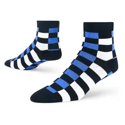 Dynamocks Unisex Pack of 4 Checked Ankle-Length Socks image 4
