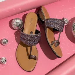 Inc 5 Embellished Open Toe Wedge Heels-18