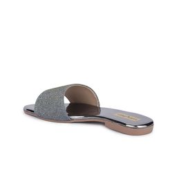 Luxyfeel Shimmered Open Toe Flats image 3