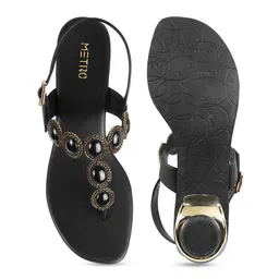 Metro Embellished Open Toe Block Heels image 3