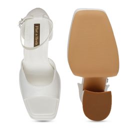 Flat n Heels Open Toe Platform Heels image 2