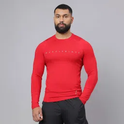 MuscleBlaze Air Tech Compression MuscleTee Full Sleeve,  Small  Red -image-54