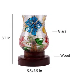 Devansh Multicoloured Printed Table Lamp with Shade image 5