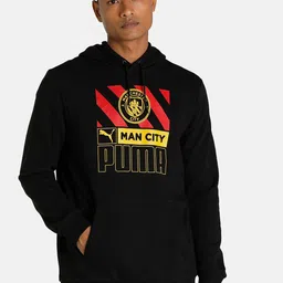 Puma Men Black Manchester City F.C. Soccer ftblCore Printed Football Sweatshirt-image-3