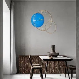 decorativs Caitlynn Gold & Black Iron Novelty Wall Clock-picture-8