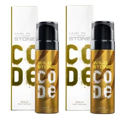 Wild stone Men Set of 2 Code Gold Long Lasting Body Deodorant Perfume - 150 ml each image 1