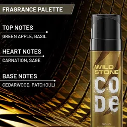 Wild stone Men Set of 3 Code Long Lasting Body Deodorant 150 ml each - Iridium+Gold+Steel image 2