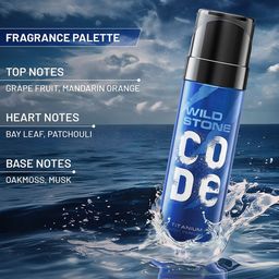 Wild stone Men Set of 3 Code Long Lasting Body Deodorant 150ml each- Gold+Titanium+Iridium image 3