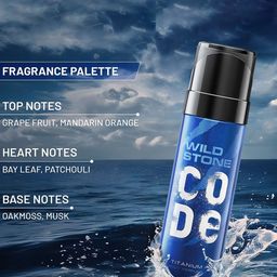 Wild stone Men Set of Code Gold & Titanium Long Lasting Body Deodorant - 150 ml each image 3