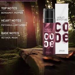 Wild stone Men Set of 2 Code Iridium Long Lasting Body Deodorant Perfume - 150 ml each image 3
