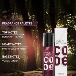 Wild stone Men Set of Code Platinum & Iridium Long Lasting Body Deodorant - 150 ml each image 4