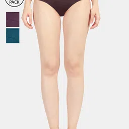 Sonari Women Pack of 3 Solid Period Briefs-picture-6