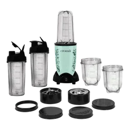 Croma Personal 400 Watt 5 Jars Blender (21500 RPM, Overload Protection, Teal Green)-image-9